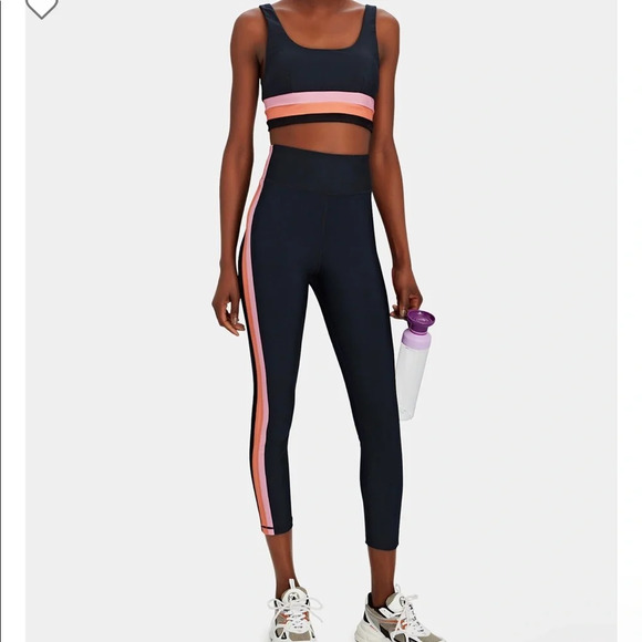 NWT $210 The Upside Matching Workout Set: Jewel Colorblock Leggings + Sports Bra - Picture 3 of 14